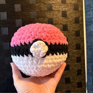 Customizable Crochet Pokeball Plush
